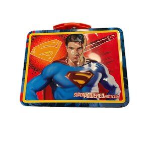Tin Superman Metal Lunchbox - 3D- Super Powered Protector The Tin Box Company